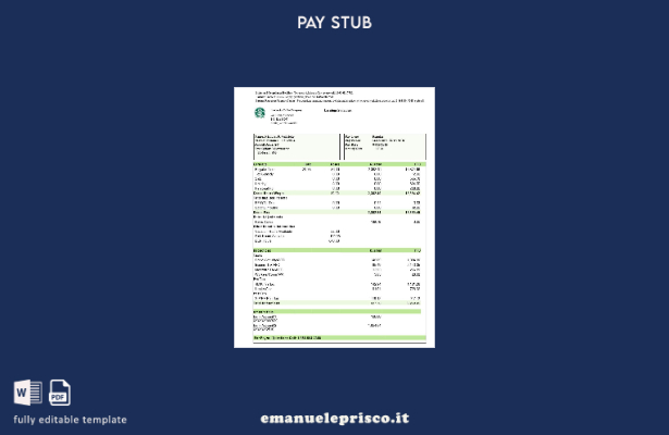 modello di dichiarazione degli utili di Starbucks Coffee Company in stile verifi